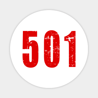 Arkansas 501 Area Code Design Magnet